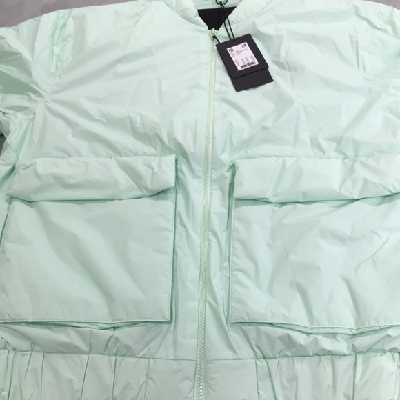 Rains Fuse Bomber Jacket in the color Mineral  Unisex New - Picture 5 of 13